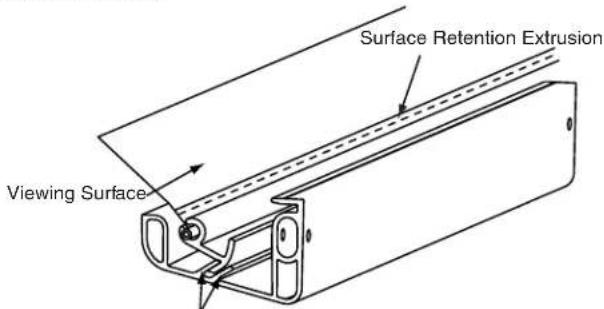 Surface Retention Extrusion Viewing Surface