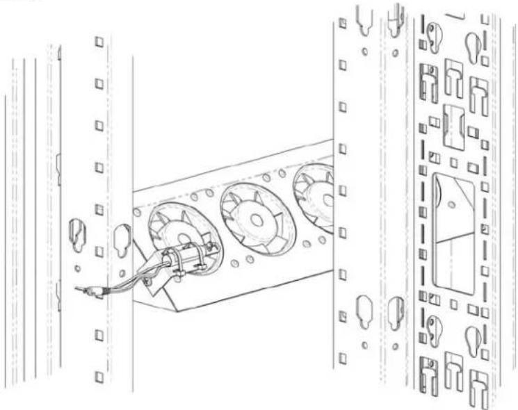 APC ACF600 - Installing the Rack Fan Temperature Controller (ACF601) - 3