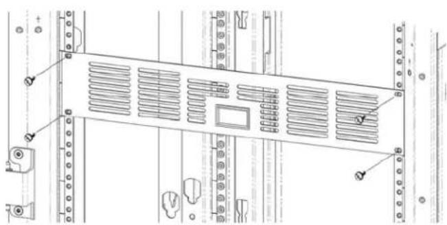 APC ACF600 - Installing the Vent Panel (ACAC40000) and Vent Panel with Temperature Display (ACAC40001) - 1