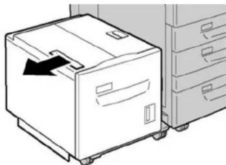 XEROX Color C75 Press - HCF (Tray 6) and lower left cover jams - 1