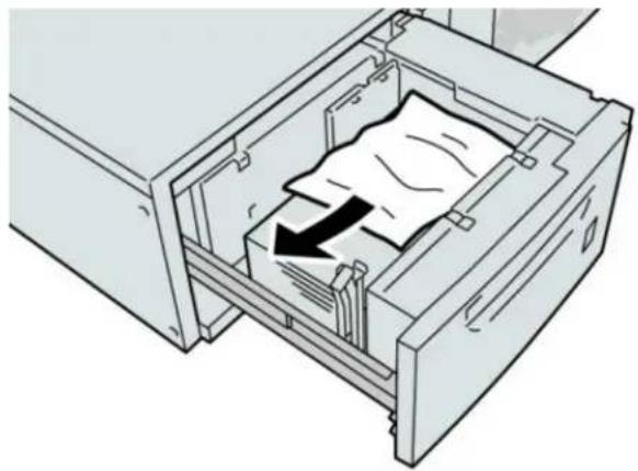 XEROX Color C75 Press - Paper jams inside the OHCF trays - 2