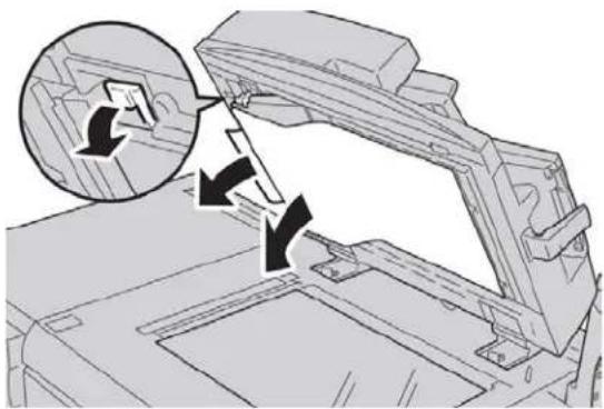 XEROX Color C75 Press - Document jams under the document feeder belt - 2