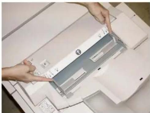 XEROX Color C75 Press - Loading paper/tabs in Tray 8/T1 (Post-Process Inserter) - 1