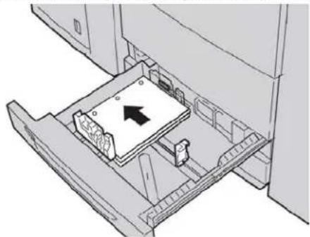 XEROX Color C75 Press - Loading pre-drilled stock in trays 1, 2, and 3 - 1