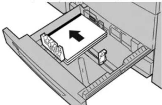 XEROX Color C75 Press - Loading transparencies in trays 1, 2, and 3 - 1
