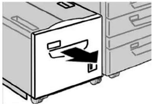 XEROX Color C75 Press - Loading paper in the HCF (Tray 6) - 1