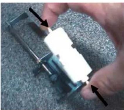 XEROX Color C75 Press - Replacing the OHCF feed rolls - 6