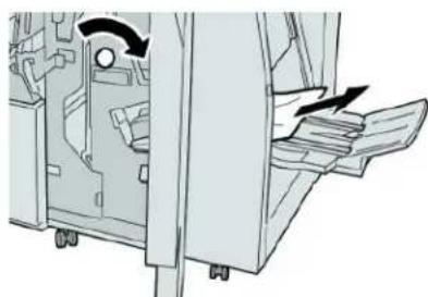 XEROX Color C75 Press - Paper jams at the optional booklet maker tray - 2