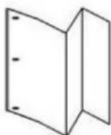 XEROX Color C75 Press - Z-Fold Half Sheet (shown here with 3-hole punch) - 1