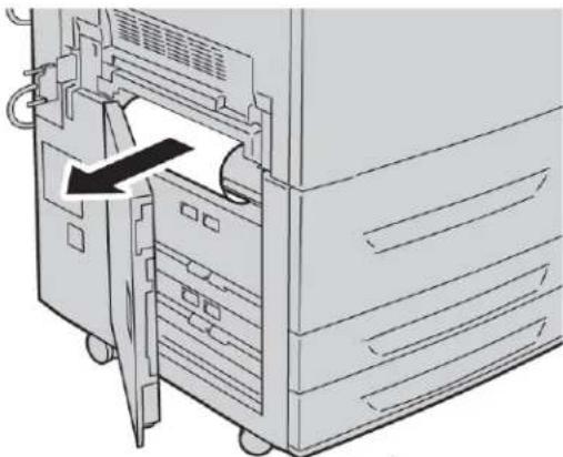 XEROX Color C75 Press - Lower left cover jams - 2