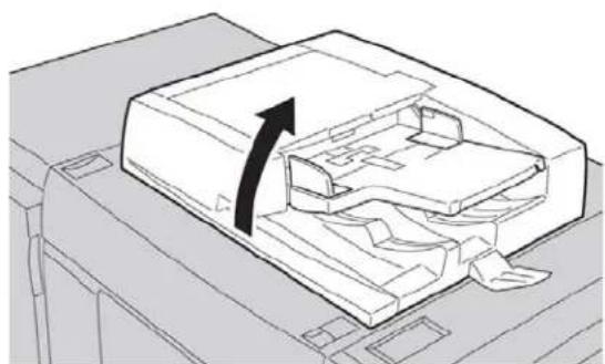 XEROX Color C75 Press - Document jams under the document feeder belt - 1