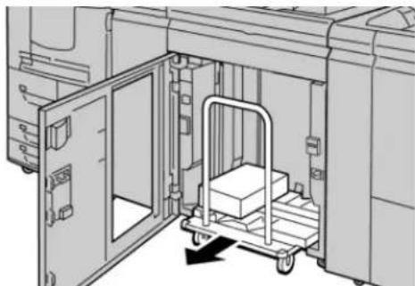XEROX Color C75 Press - Unloading the Stacker Tray - 2