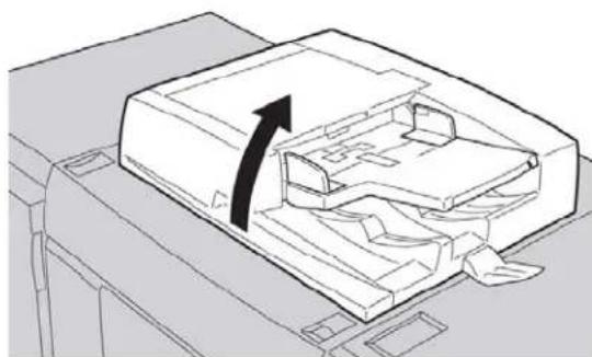 XEROX Color C75 Press - Cleaning the document cover and glass - 1