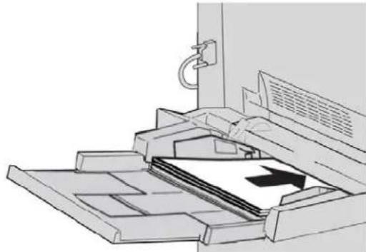 XEROX Color C75 Press - Loading paper in the Bypass tray (Tray 5) - 2