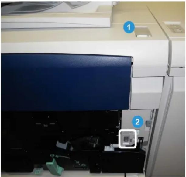 XEROX Color C75 Press - Two power switches - 1