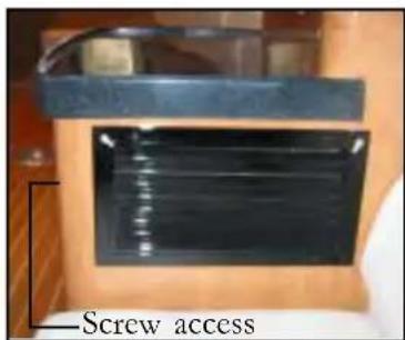 Screw access