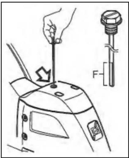 Technical line drawing of a mechanical component with a hand operating a screwdriver and a separate view showing a bolt (no text or symbols)