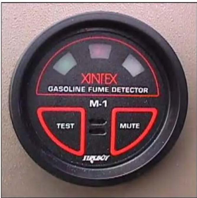 XINTEX GASOLINE FUME DETECTOR M-1 TEST MUTE FIREY