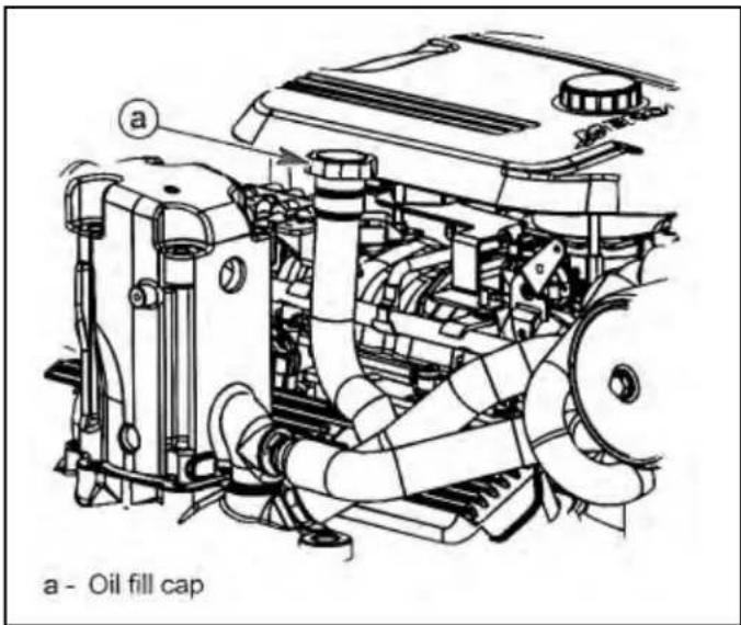 a - Oil fill cap