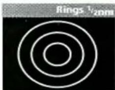 Concentric circles diagram labeled 'Rings 1/20mm' (no other text or symbols)