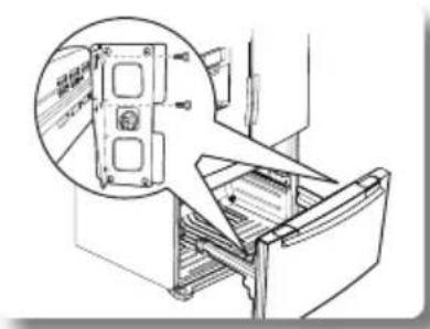 SAMSUNG RF20HFENBBC - Reassembling the freezer door (DRAWER TYPE - RF18,RF20) - 3