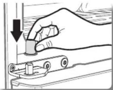 SAMSUNG RF20HFENBBC - Reassembling the fridge door - 3