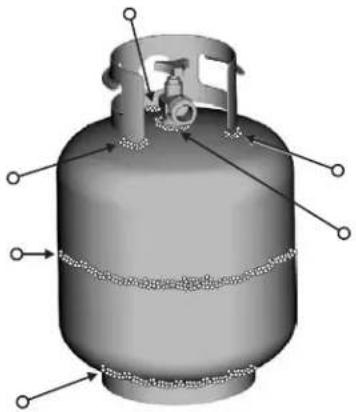 Char-Broil RED 463250710 - Prueba para detectar fugas del tanque de gas propano Por su propia su seguridad - 1