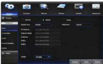 Display IPv6 IPv7 Binary Suburban Local Email Suburban DNS ASP TCP/IP Display Default Save Cancel
