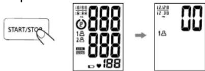 START/STOP 12:30 12:38 12:38 12:38