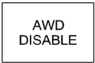 AWD DISABLE