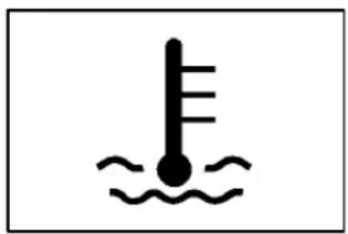 Simple thermometer icon with thermometer above water surface (no text or symbols)