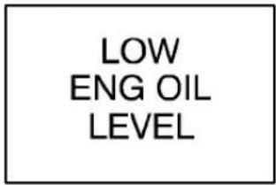 LOW ENG OIL LEVEL