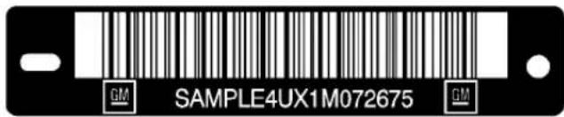 GM SAMPLE4UX1M072675