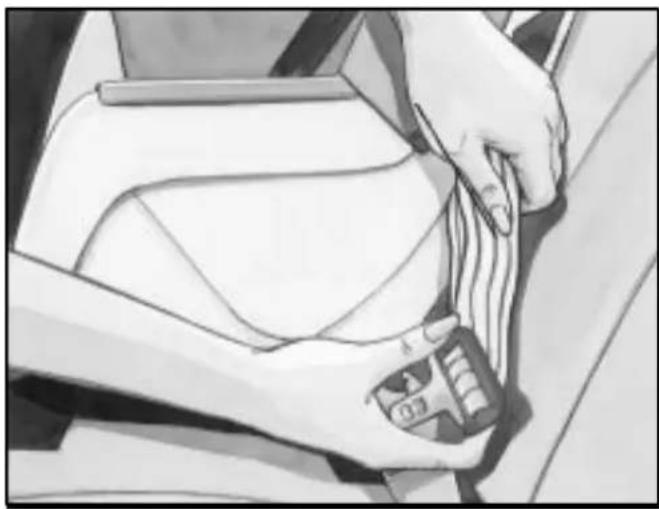 Oldsmobile Aurora (2002) - Securing a Child Restraint in a Rear Outside Seat Position - 2