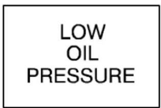 LOW OIL PRESSURE
