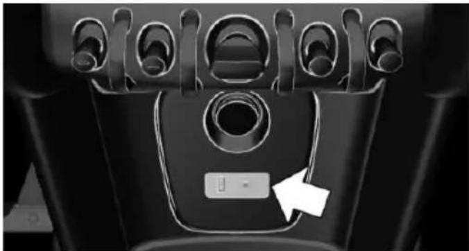 Close-up of a car interior panel with no visible text or symbols
