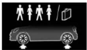 Silhouette of a car with four human figures above and a briefcase on the side (no text or symbols)