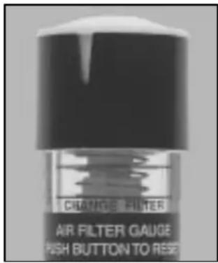 CHANGE FILTER AIR FILTER GAUGE PUSH BUTTON TO RESET
