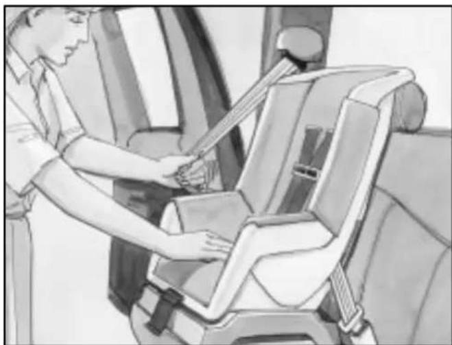 Buick Lesabre (2001) - Securing a Child Restraint in a Rear Outside Seat Position (Extended Cab and Crew Cab) - 3