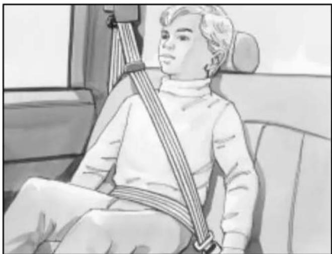 Buick Lesabre (2001) - Rear Safety Belt Comfort Guides for Children and Small Adults - 4