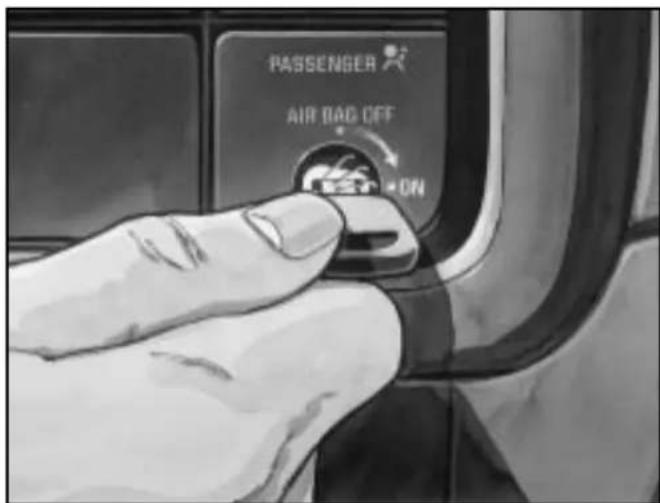 PASSENGER AIR BAG OFF ON