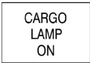CARGO LAMP ON