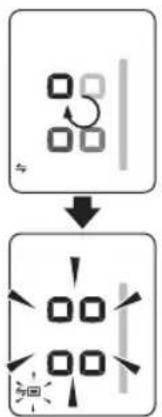 OMRON BP761N - Abra la aplicación en su teléfono inteligente y siga las instrucciones de emparejamiento que aparecen en su teléfono inteligente, mientras el indicador de transferencia parpadea en la pantalla. - 1