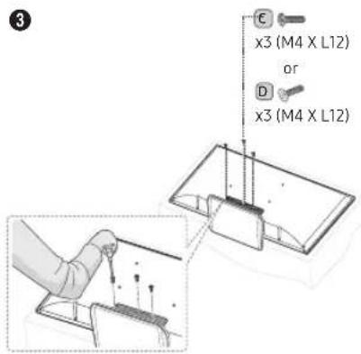 3 C x3 (M4 X L12) or D x3 (M4 X L12)