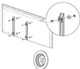 SAMSUNG HG50NE478SF - Installing the Wall Mount Kit - 2