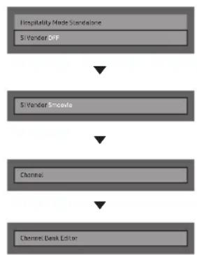 SAMSUNG HG50NE478SF - Setting the Channel Bank Editor under Stand-alone Mode - 1