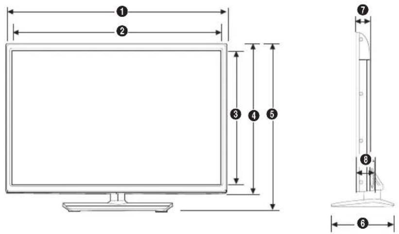 SAMSUNG HG50NE478SF - Front view / Side view - 14