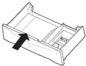 Technical line drawing of a mechanical component with an arrow indicating direction (no text or symbols)