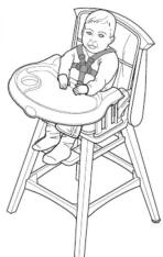 Summer Infant 22233 - WARNING: Prevent serious injury or death from falls or sliding out. Read all instructions before using high chair. - 27