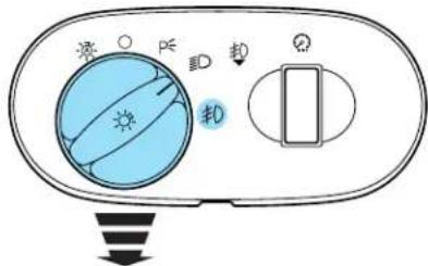 Mercury Sable (2003) - Foglamp control (if equipped) ≠0 - 1